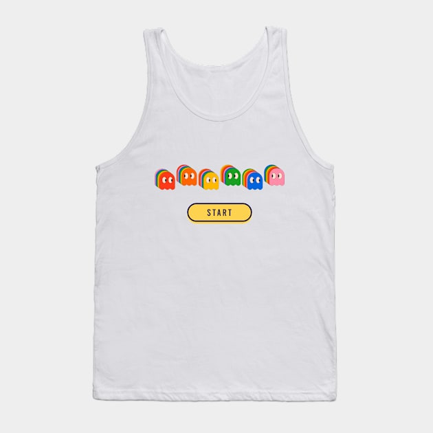 Gamer Cute Ghost Tank Top by The Wonder View